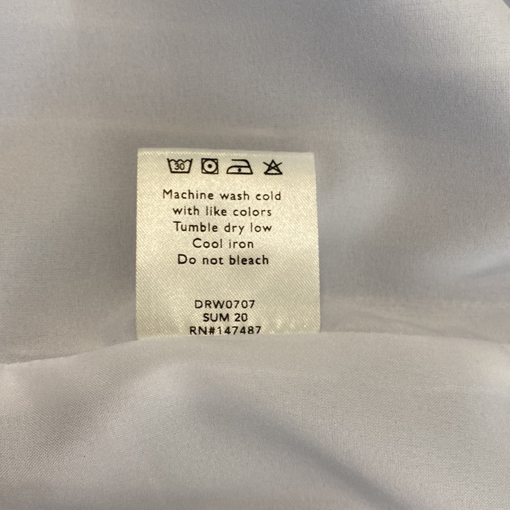 Draper James Blue White Striped Apron Dress Size: 6 - Picture 11 of 13